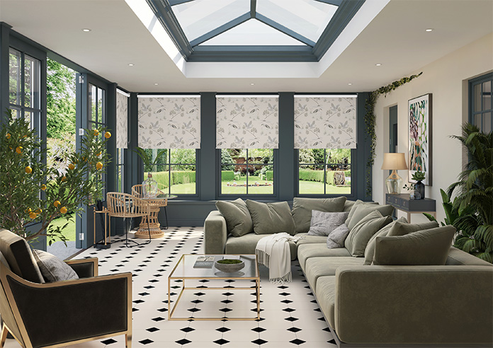 Cranes, Fresh Cream - Roller Blind - Image 8
